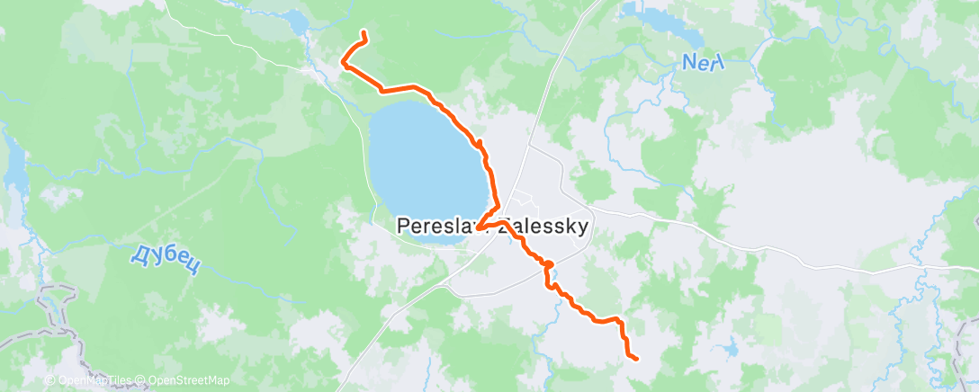 Map of the activity, Lunch Run