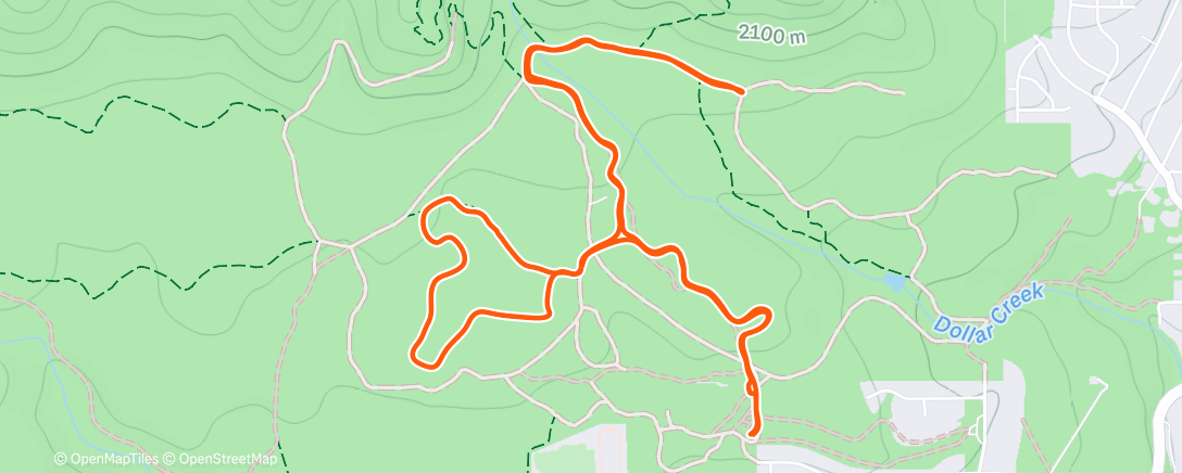 Map of the activity, Morning Nordic Ski