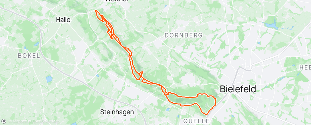 Map of the activity, Feierabend Ride mit Björn Extended🚵😎🌞🤙