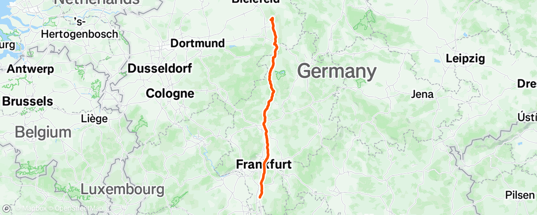 Map of the activity, VIA II day fourteen