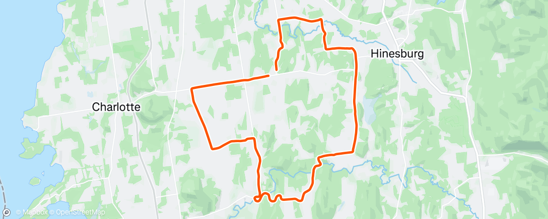 Map of the activity, Afternoon Ride