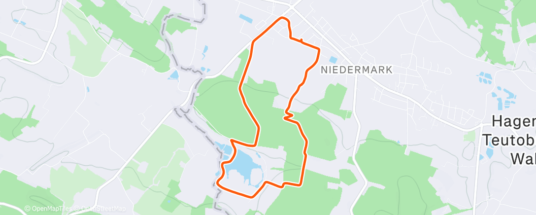 Map of the activity, Sonntägliches Beine vertreten.