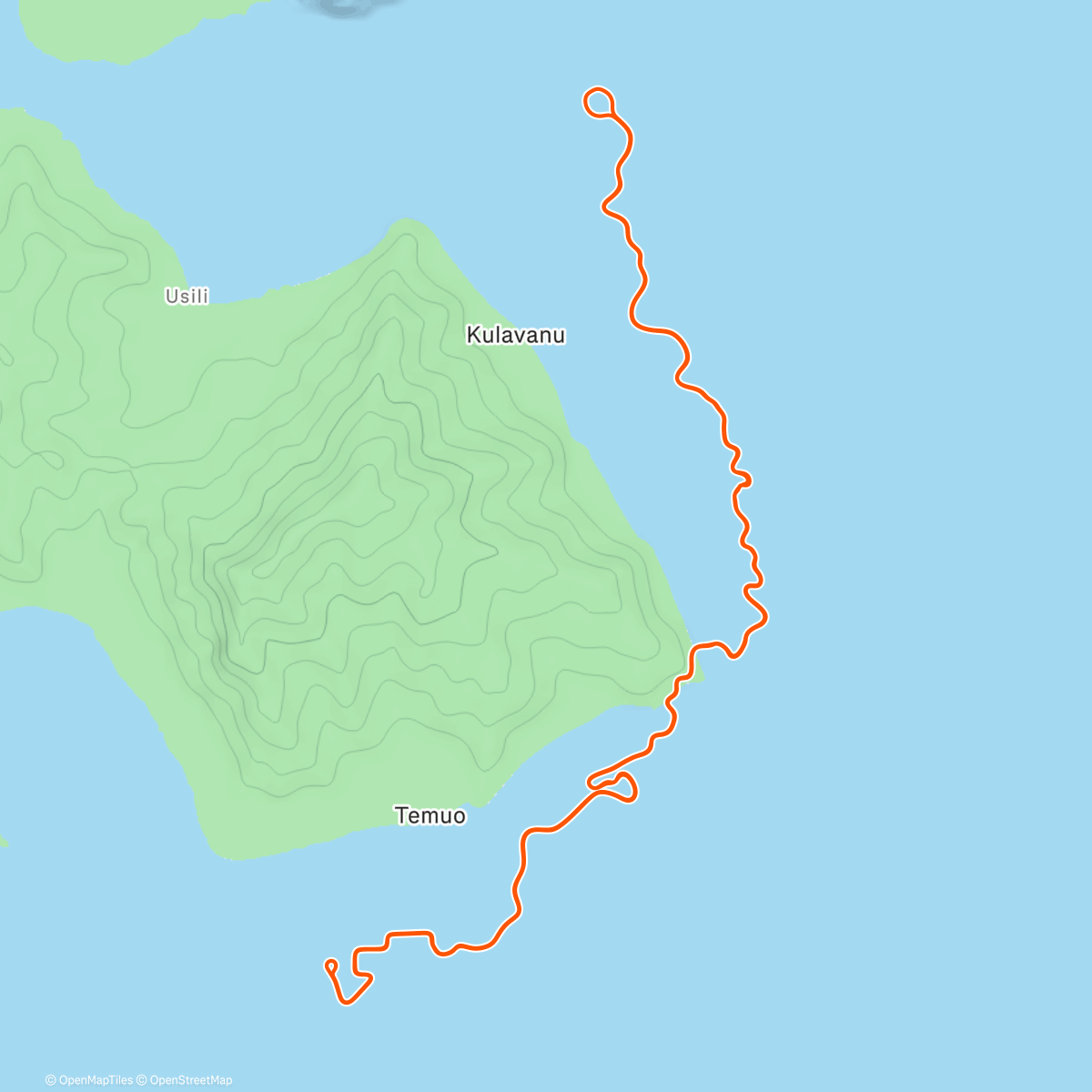 Map of the activity, Zwift - Southern Coast Cruise in Watopia