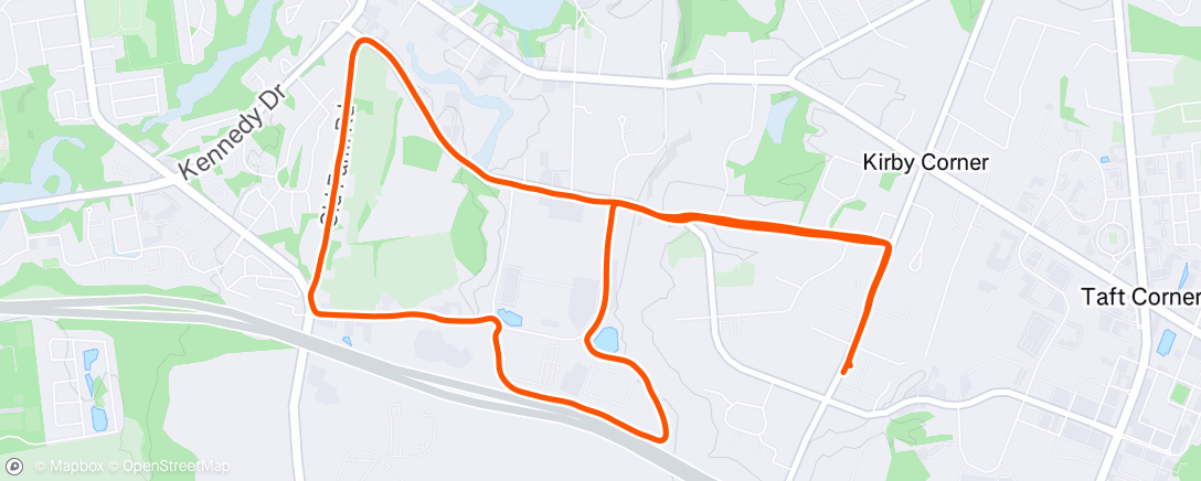 Map of the activity, Lunch Run 🥵