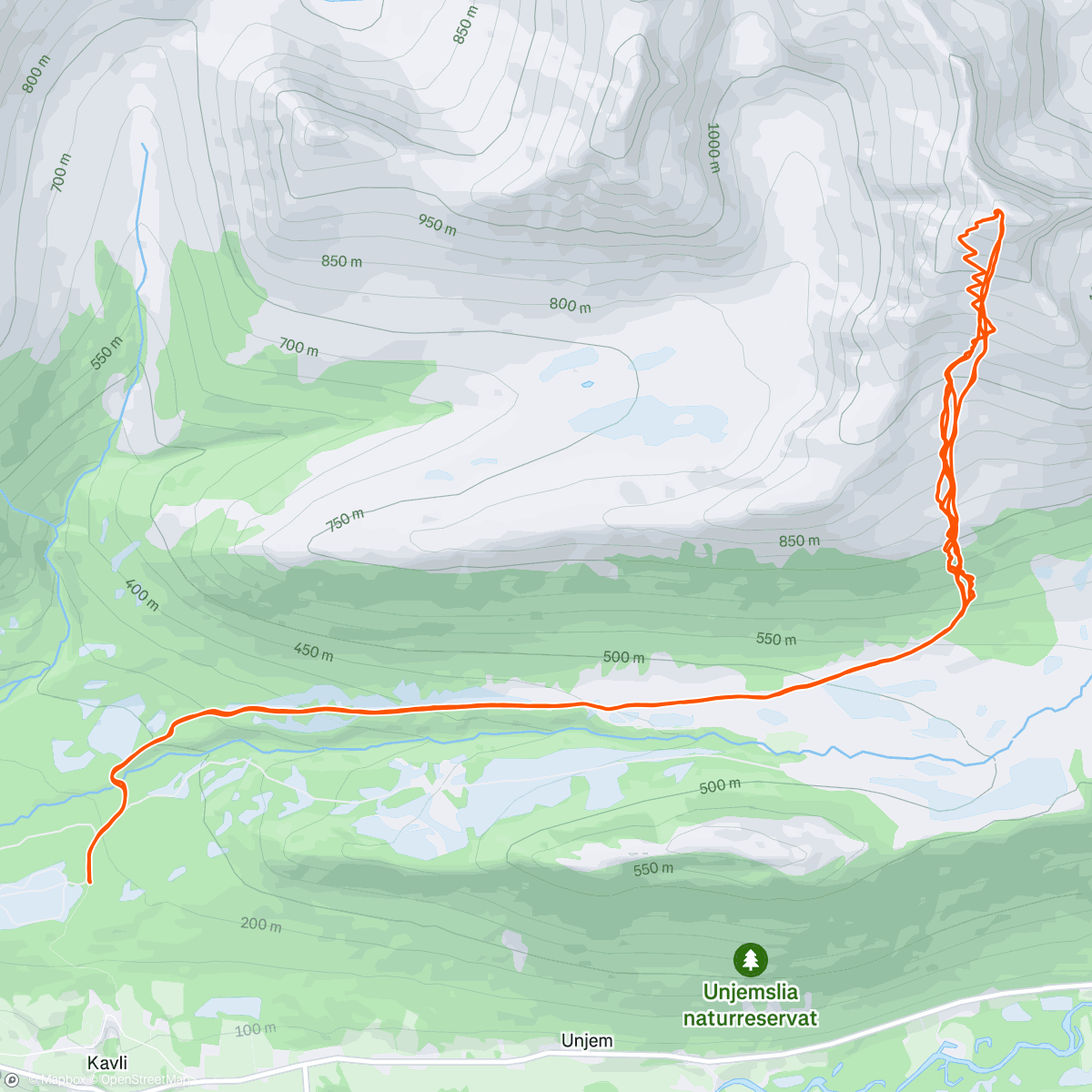 Map of the activity, Nice views today