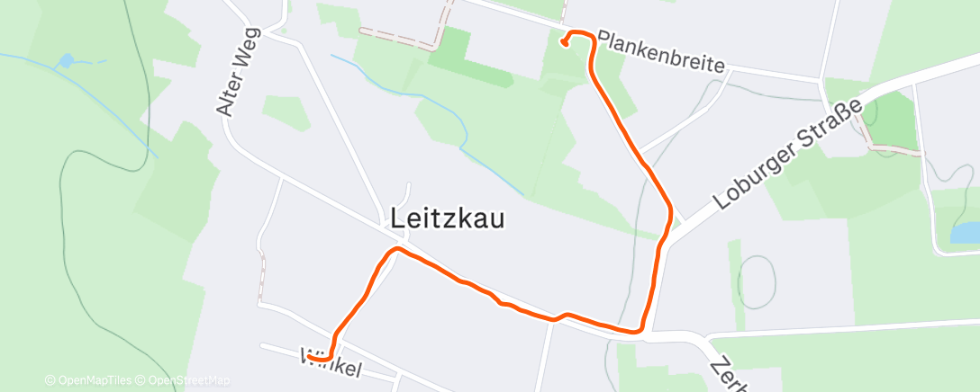 Mapa de la actividad, Nachtspaziergang