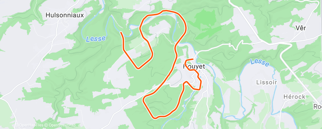 Map of the activity, MyWhoosh - z1