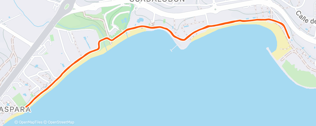 Mappa dell'attività Off to Calp