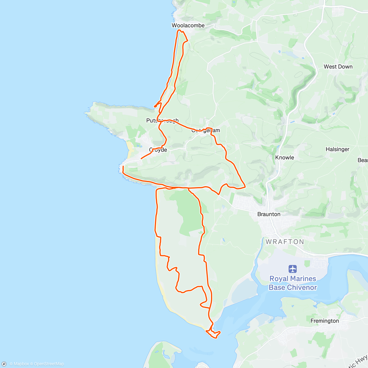 Map of the activity, Double beach special