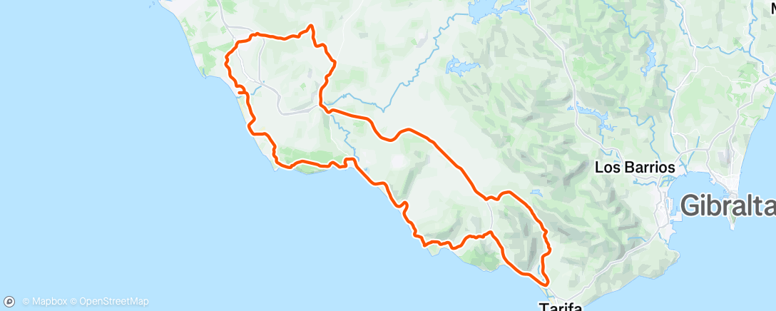 Map of the activity, Conil - Tarifa