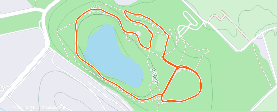 Map of the activity, Corsa mattutina