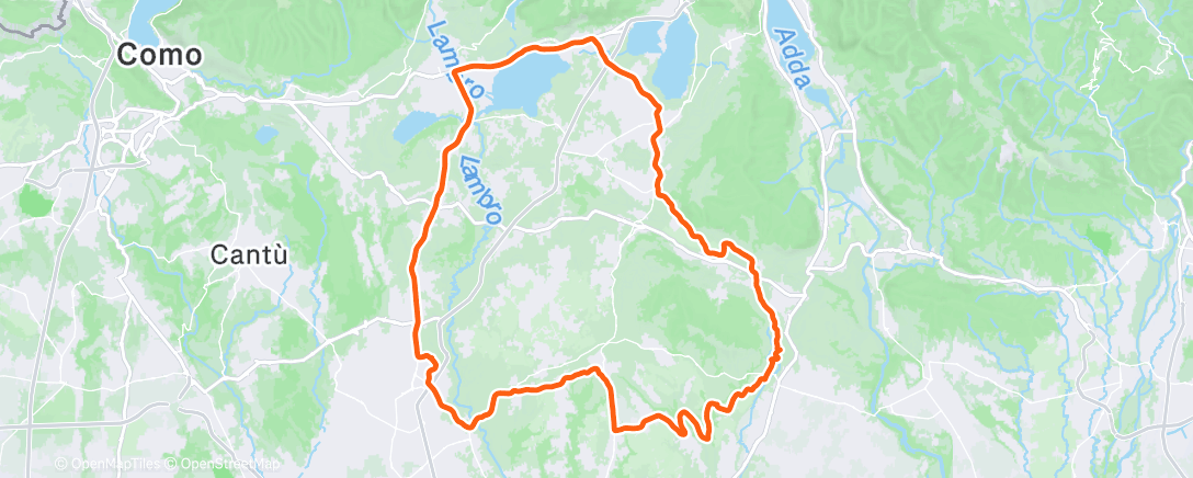 Карта физической активности (Morning Ride)