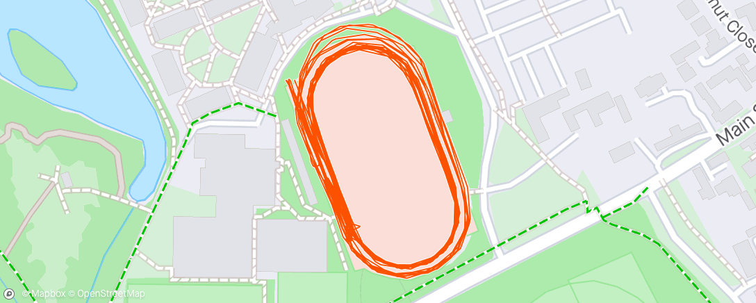 Map of the activity, YKH track session