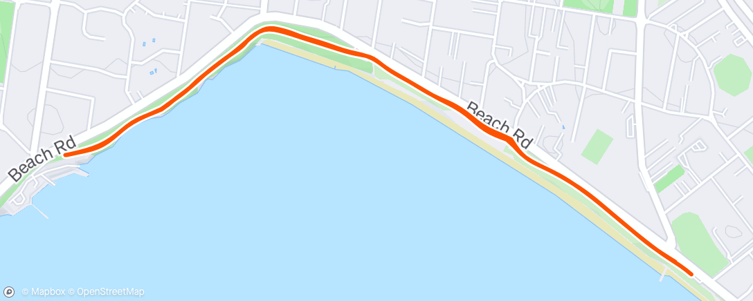 Map of the activity, Morning Run