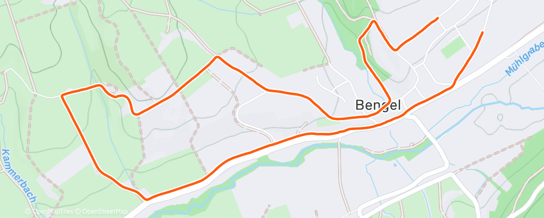 Map of the activity, Lauf am Nachmittag mit meiner Frau