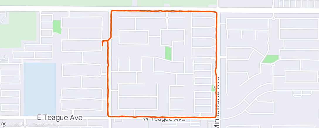 Map of the activity, Evening Walk with the puppers
