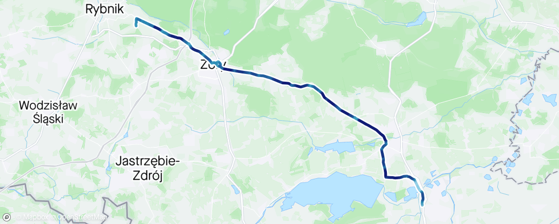 Map of the activity, Evening Ride - Nocne kręcenie vol 3 🌜 Czechowice 🇵🇱