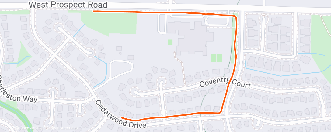 Map of the activity, Afternoon Walk
