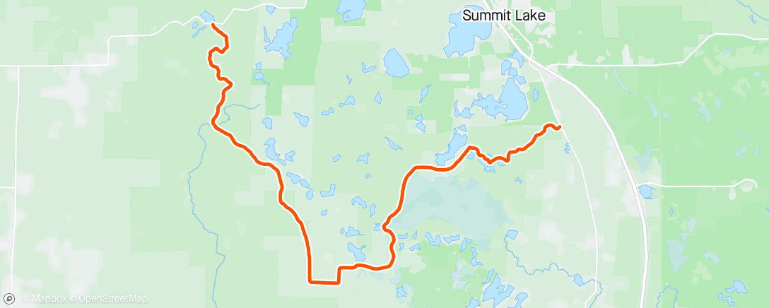 Map of the activity, IAT scouting - Jack Lake to Parrish Hills