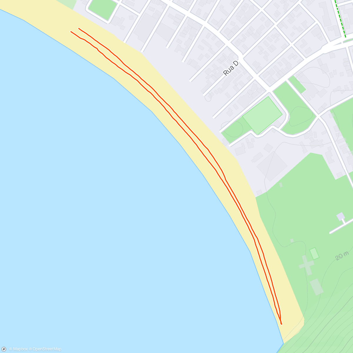 Карта физической активности (Caminhada com vista pro mar. 🥰)