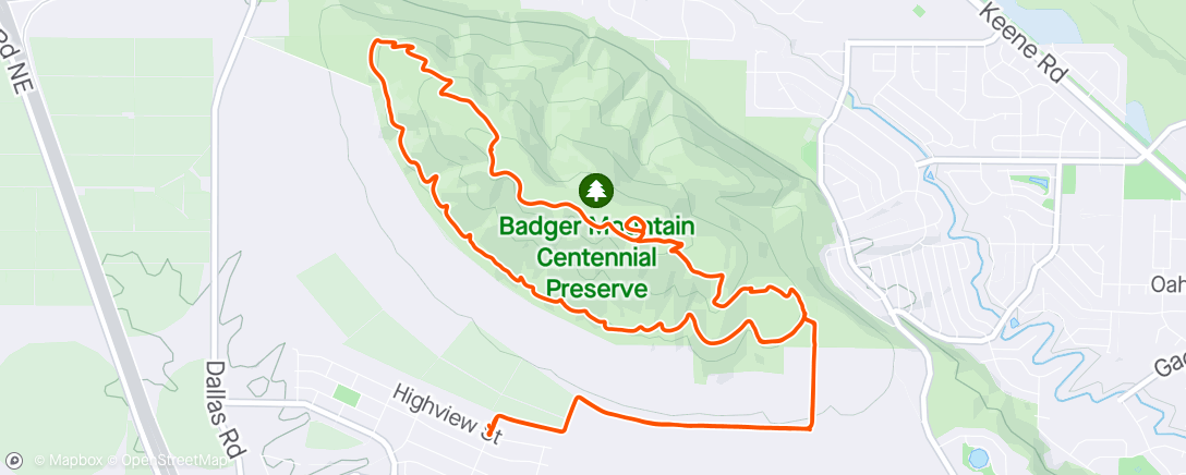 Map of the activity, Cool badger