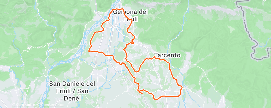 Map of the activity, feiertagsgravler 🇮🇹 ☀️