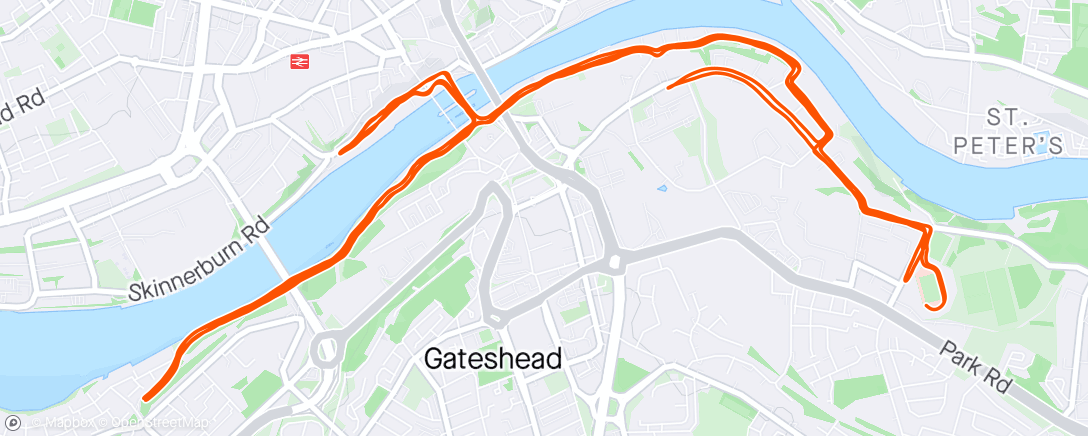 Carte de l'activité Gateshead Half 2024