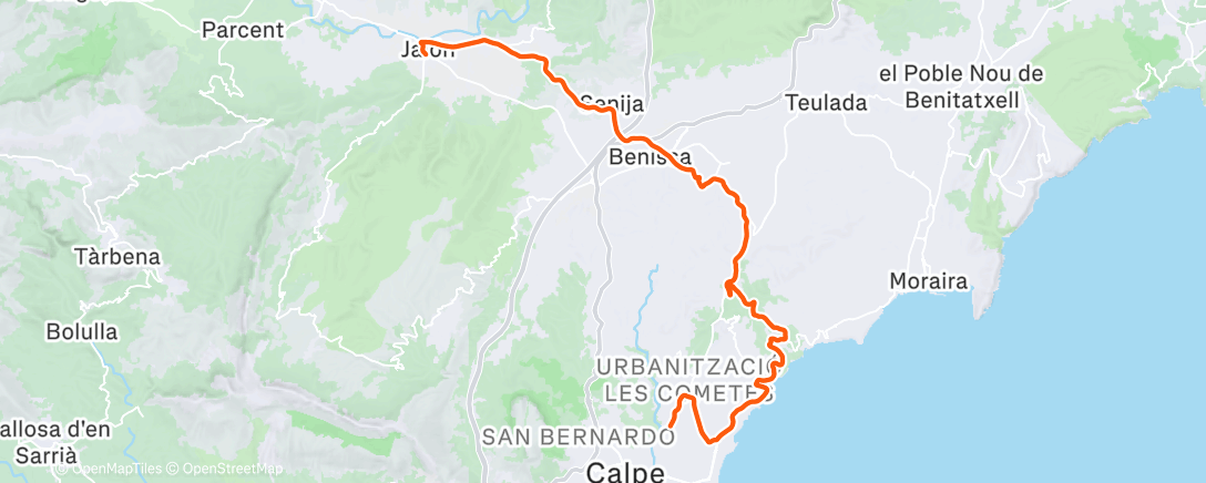 Map of the activity, Middagrit