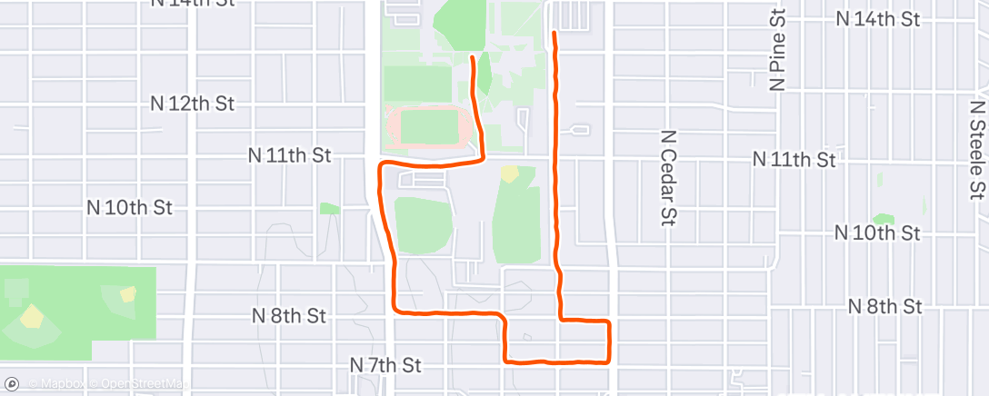 Map of the activity, Afternoon Walk