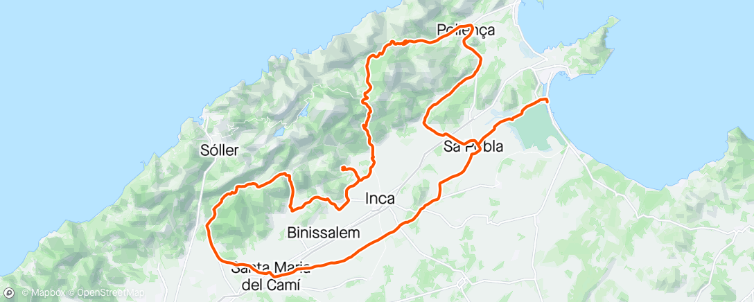 Map of the activity, Mallorca #1