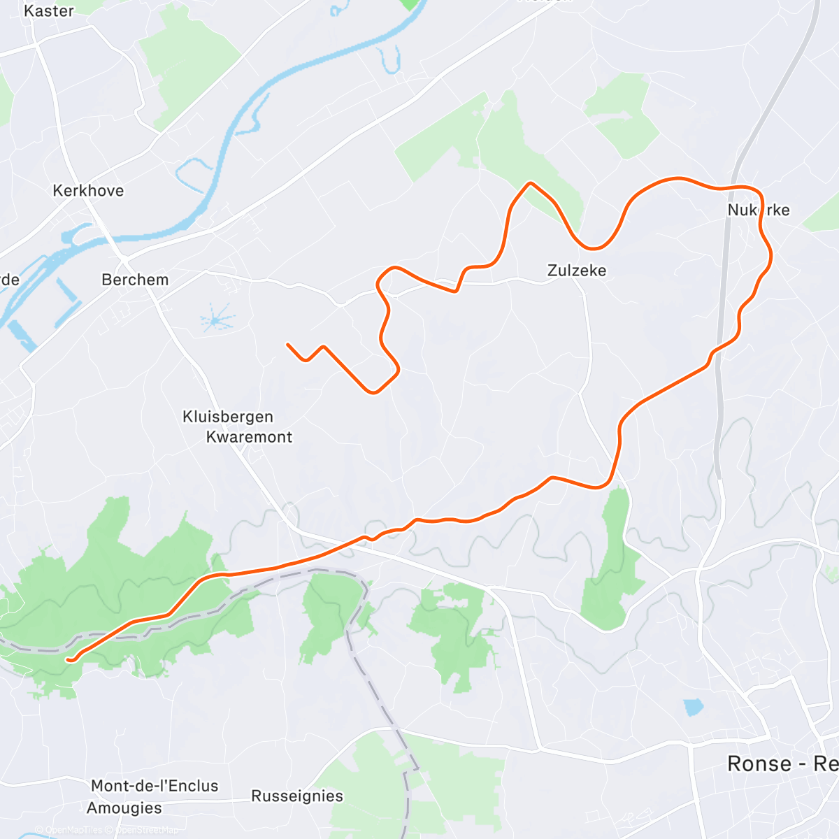 Map of the activity, MyWhoosh - Anaerobic Capacity #3