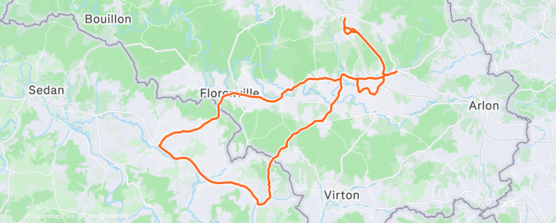 Map of the activity, Collectif 12 coureurs