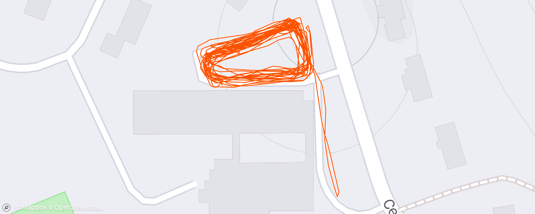 Map of the activity, Roller Ski Practice