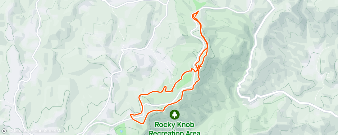 Map of the activity, Yellow trail should not have been any shorter than Black Ridge.