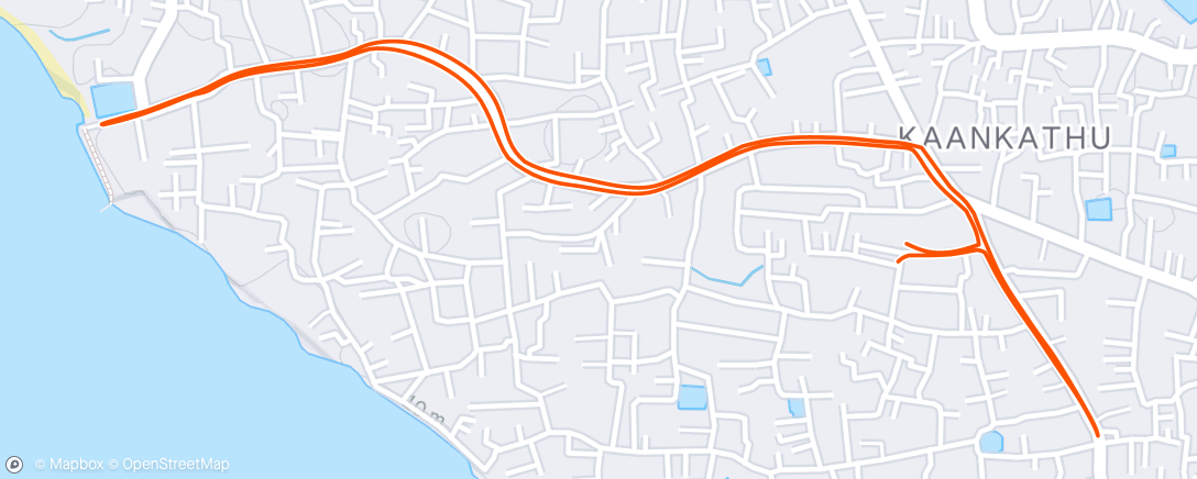Map of the activity, Morning Run