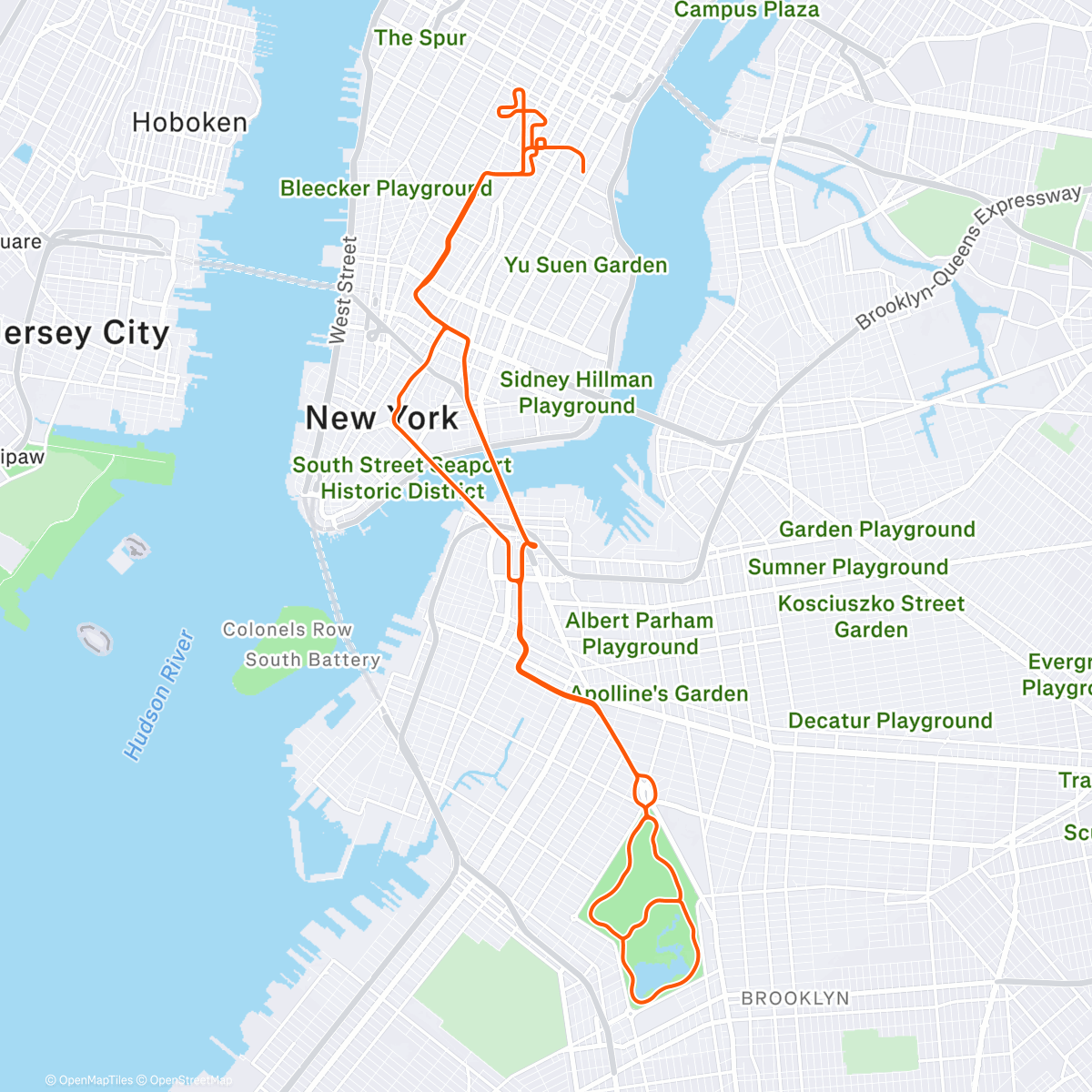 Map of the activity, Zwift - Group Ride: No Sleep Till Brooklyn
