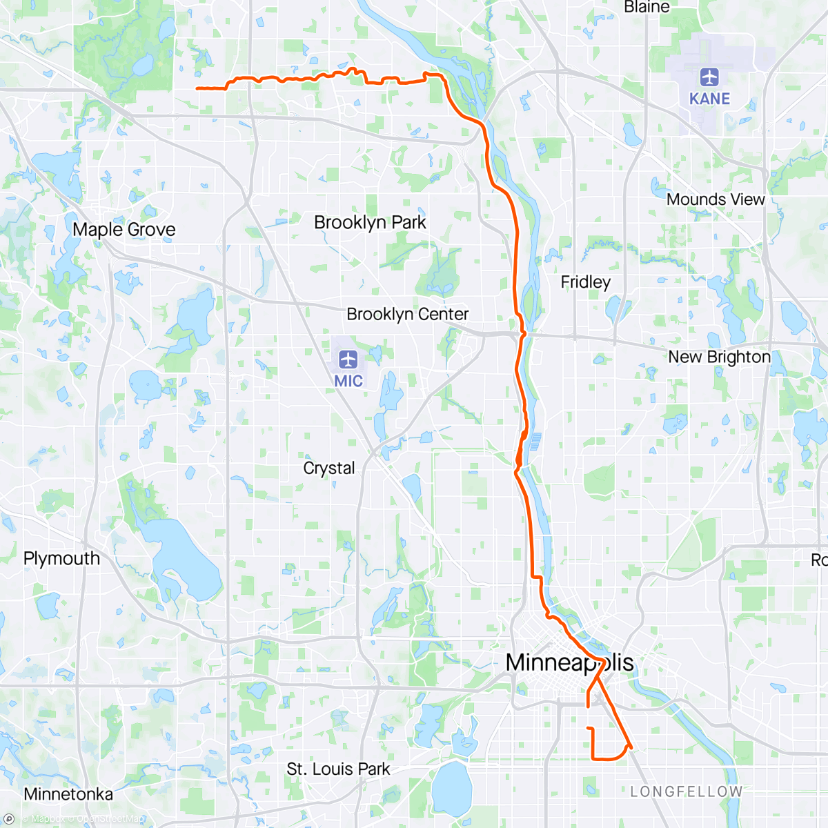 Map of the activity, Z2 Morning Ride