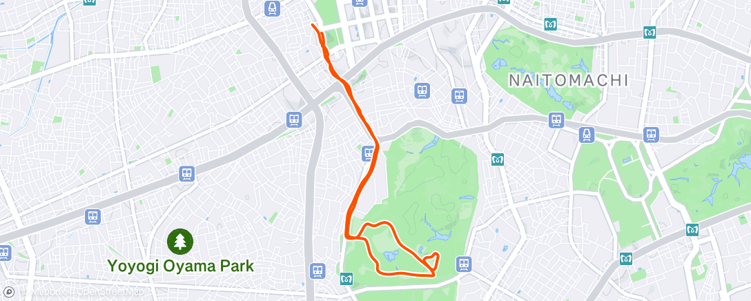 Map of the activity, Morning Run