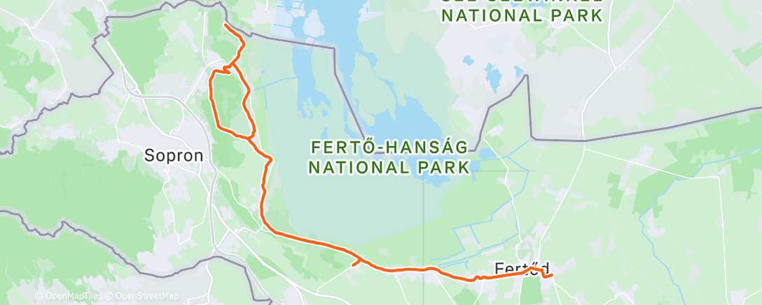 Map of the activity, endurance MTB☀️