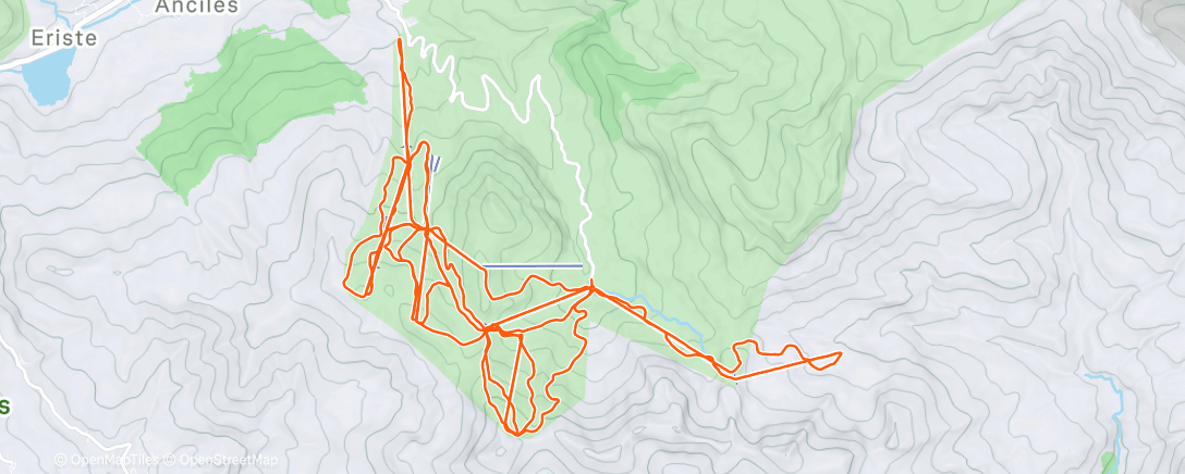Карта физической активности (Morning Alpine Ski)