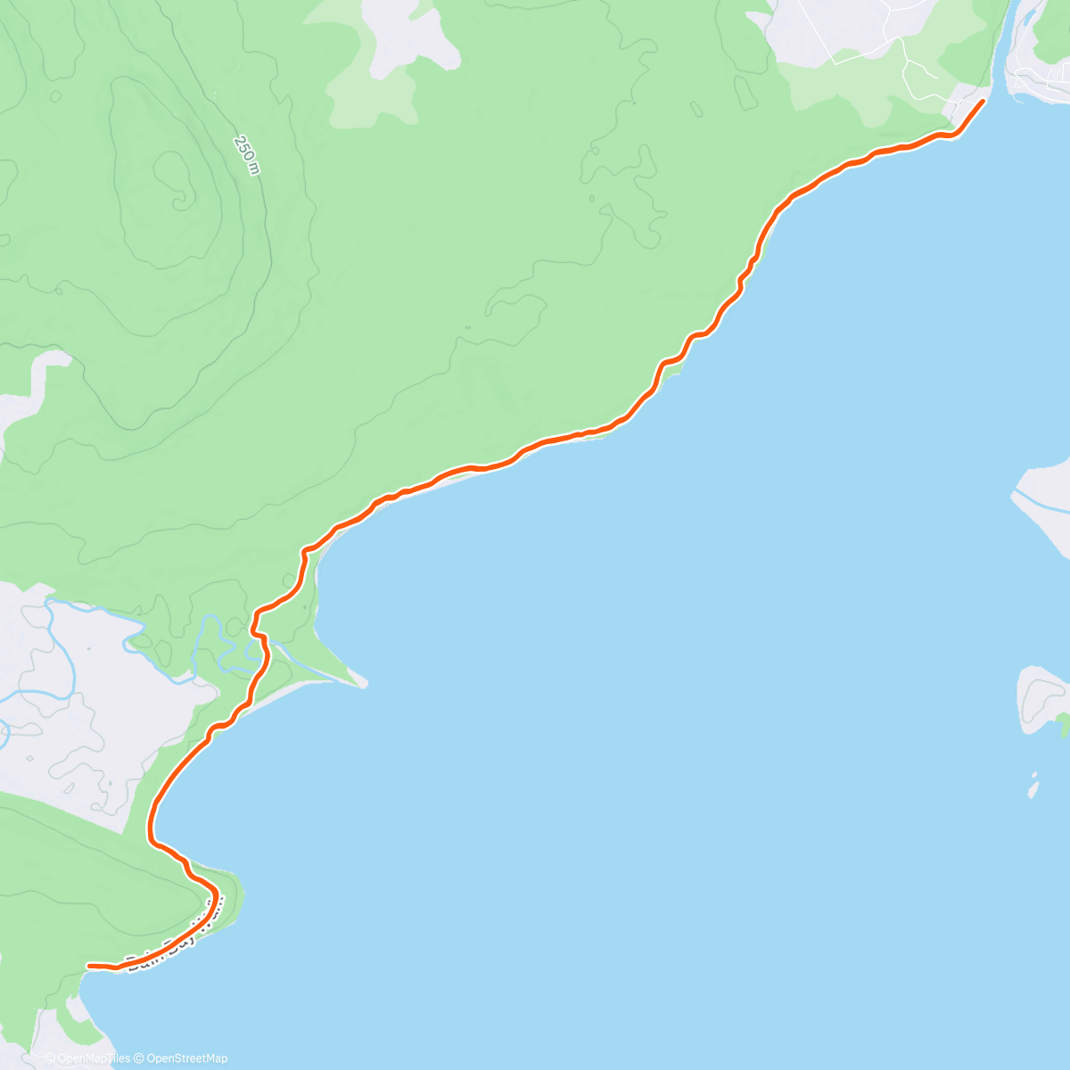 Map of the activity, Lake Brunner Trail Run Half Marathon