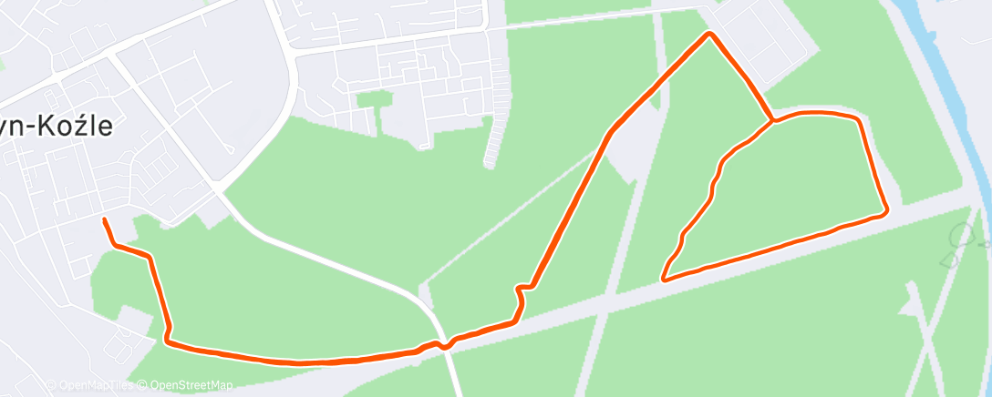 Map of the activity, Lunch Run