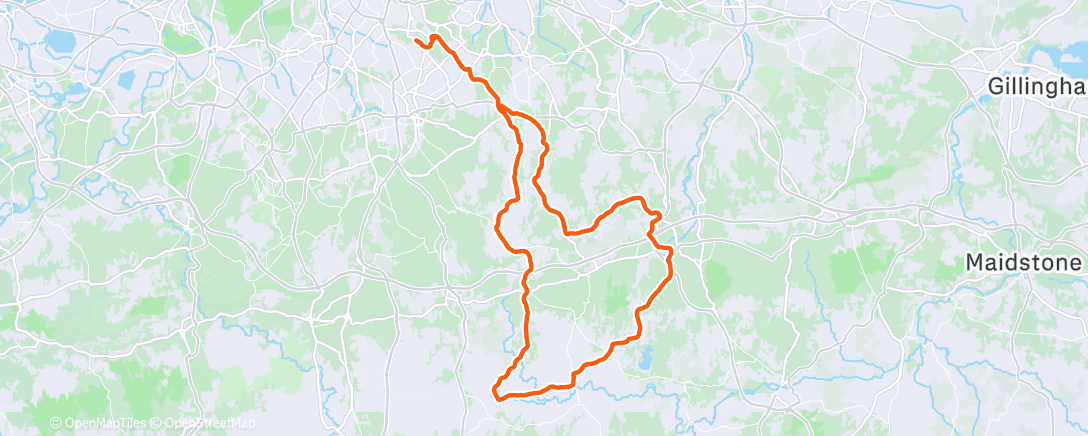 Map of the activity, Morning Ride
