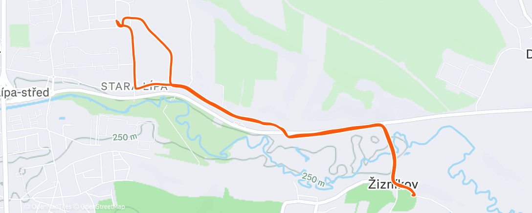 Карта физической активности (Afternoon Run)