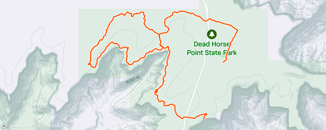 Map of the activity, Dead Horse Point