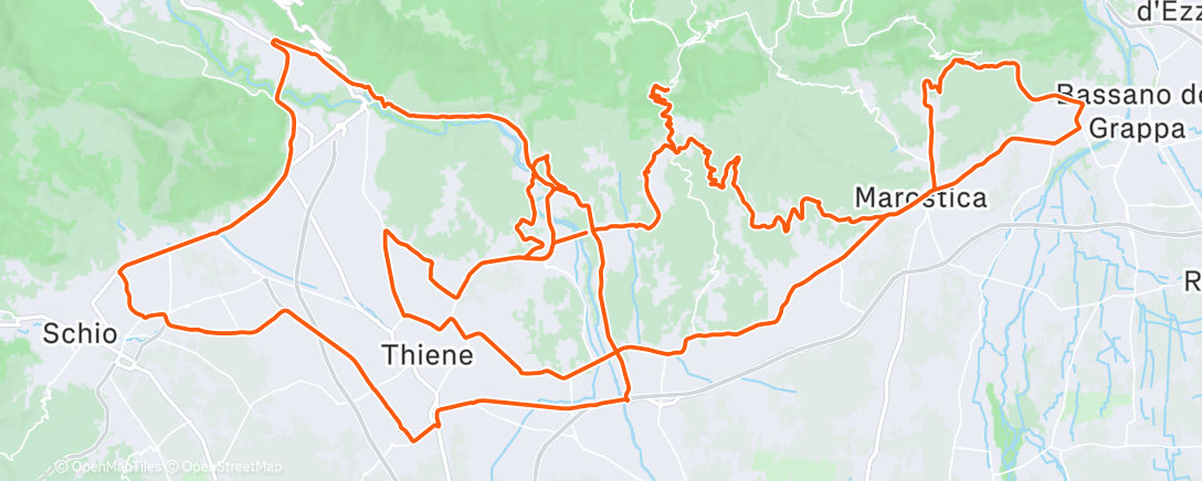 Mapa de la actividad (Cycling ❄️)