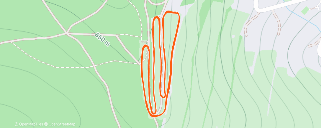 Mapa da atividade, Lunch Nordic Ski