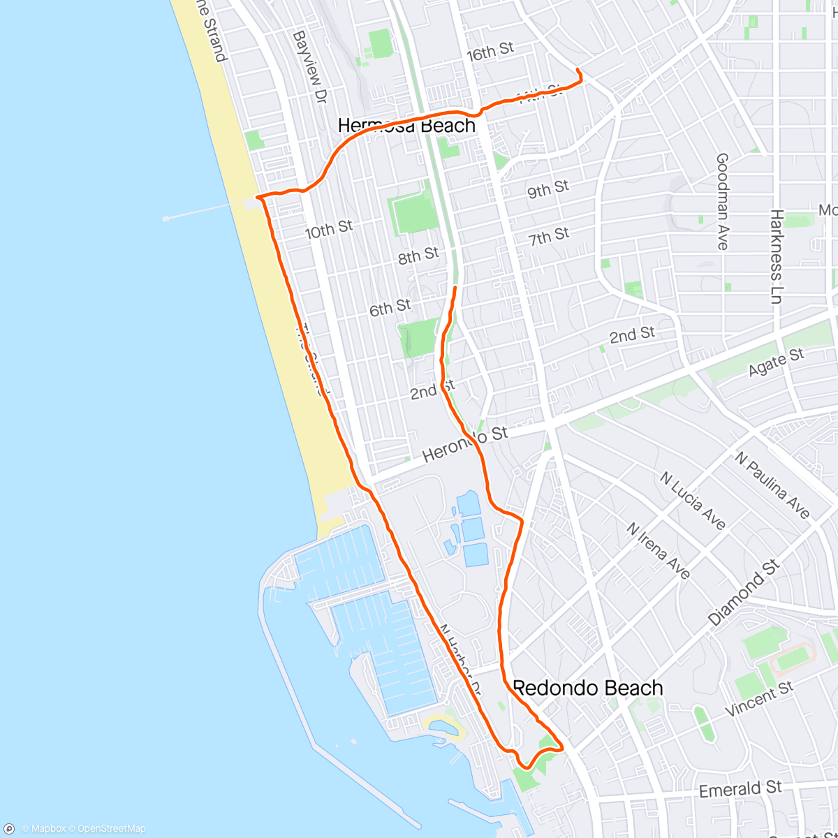 Map of the activity, Saturday Evening Trot