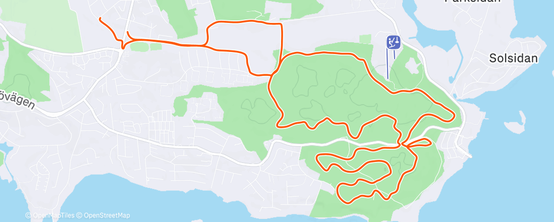 Map of the activity, 10an Jungfrusund på Ekerö