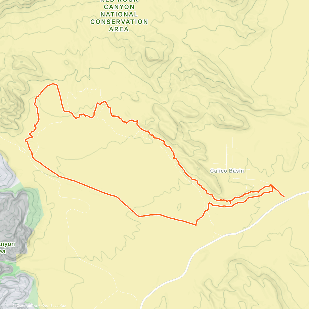Карта физической активности (Red Rock Canyon)